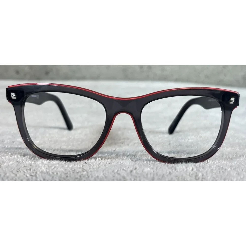 DSQUARED2 DQ5166-3 020 Square Full-Rim Black Red Eyeglasses Frames 51-19-145 - Picture 4 of 8
